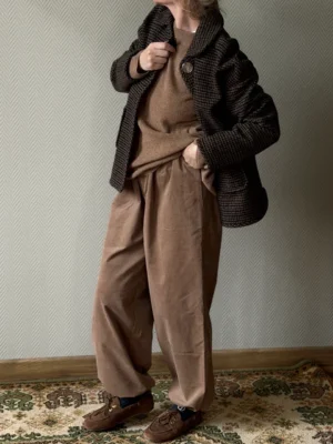 Брюки из шерстяной фланели LoroPiana темно серые