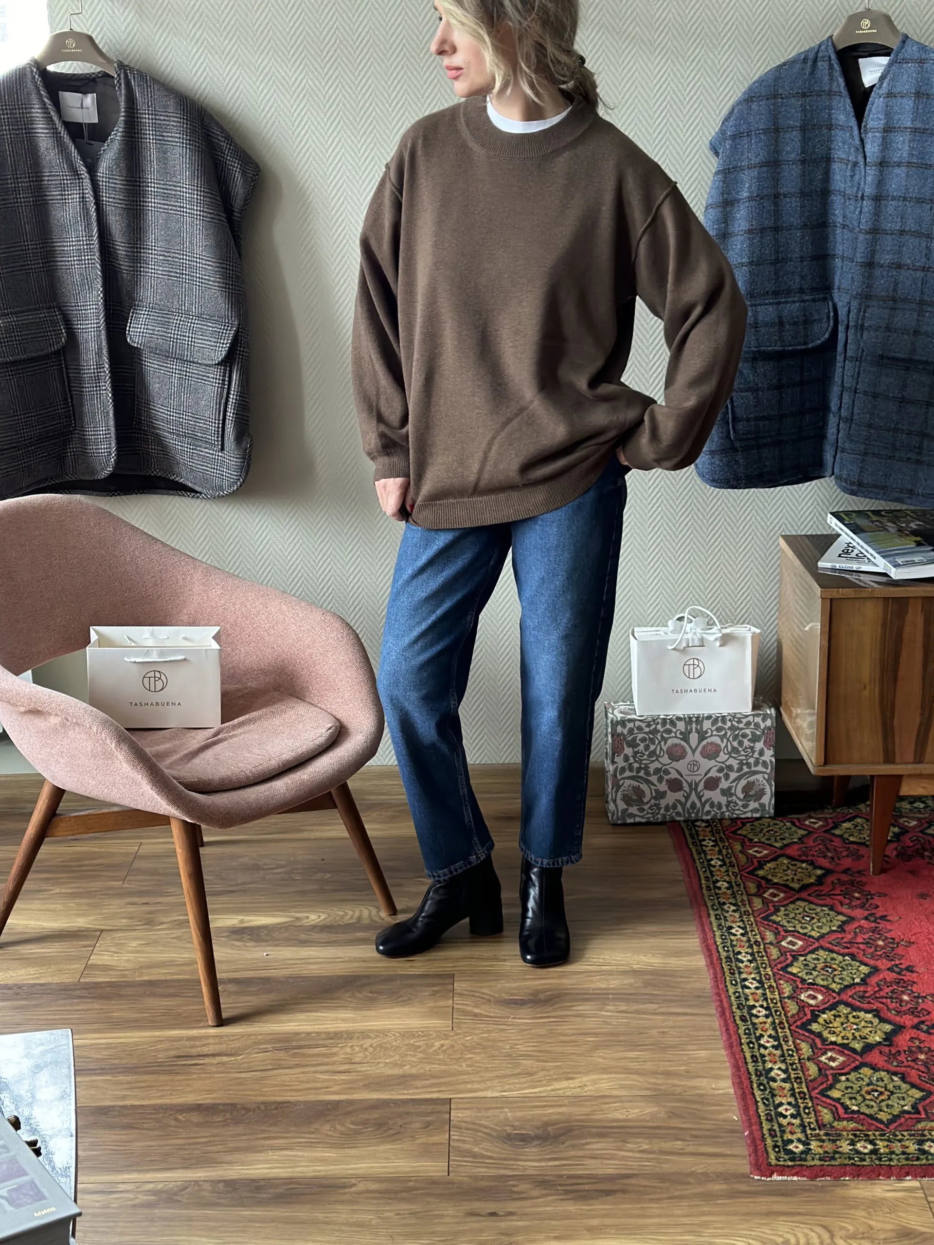 Легкий джемпер БоБо из 100% кашемира LoroPiana Какао Крем