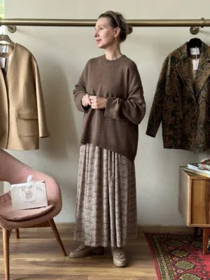 Свитер БоБо из 100% кашемира LoroPiana Какао Крем Свитер БоБо из 100% кашемира LoroPiana Какао Крем