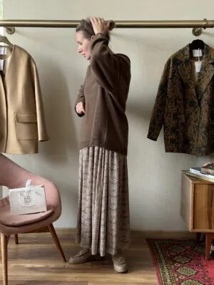 Свитер БоБо из 100% кашемира LoroPiana Какао Крем