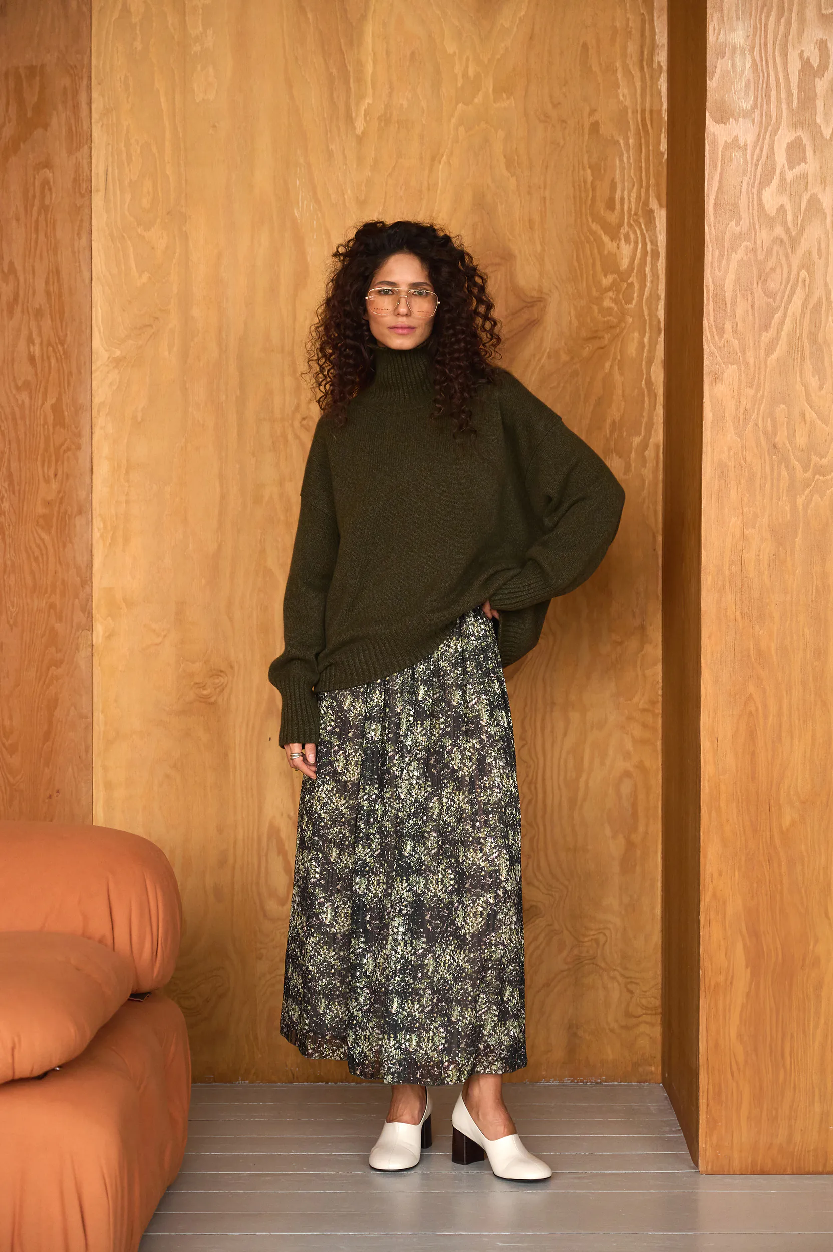 Свитер Оверсайз из 100% Baby кашемира LoroPiana Венеция меланж