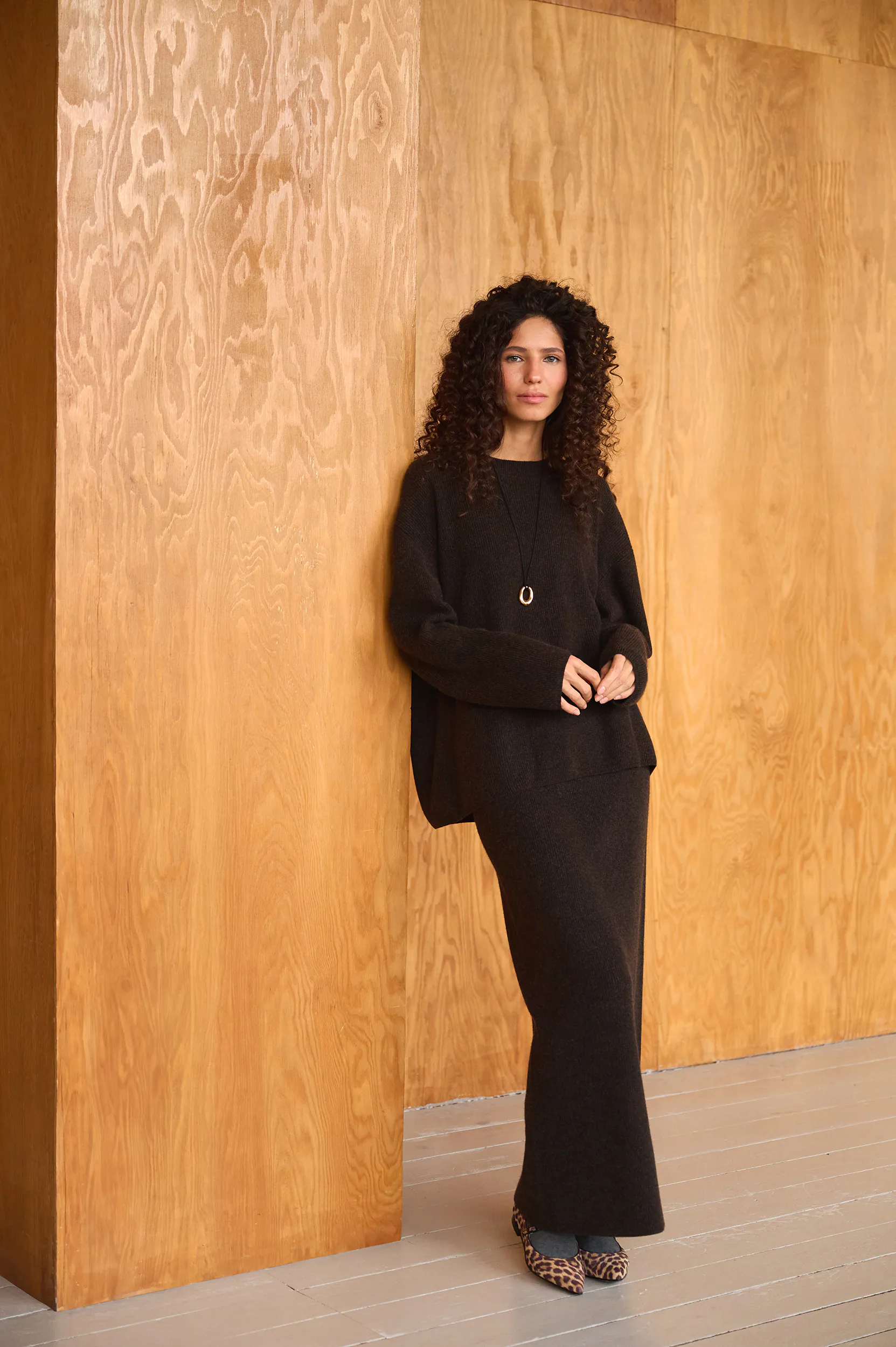 Костюм из 100% кашемира LoroPiana Грета Трюфель
