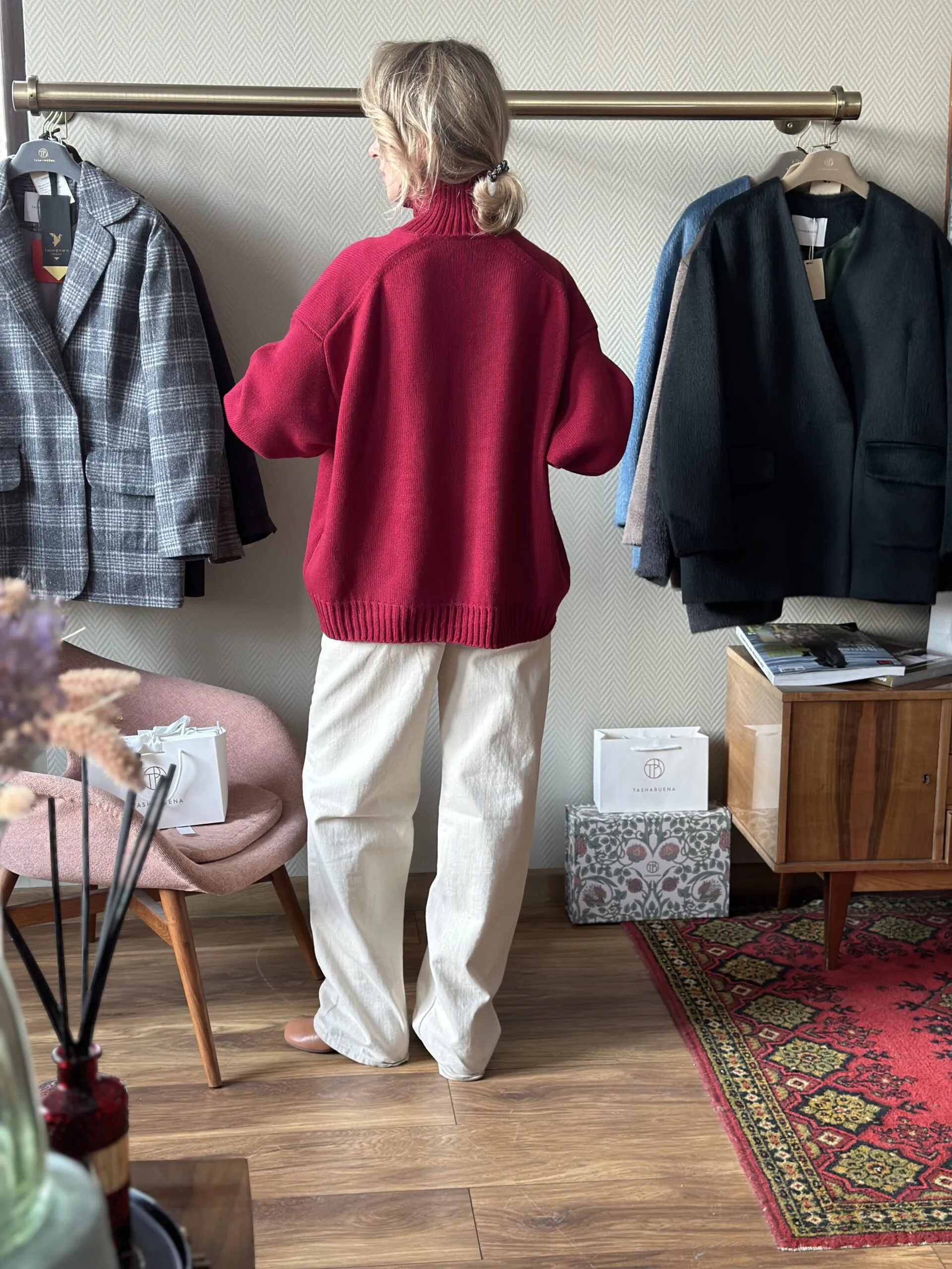 Свитер Оверсайз из 100% кашемира LoroPiana Роза