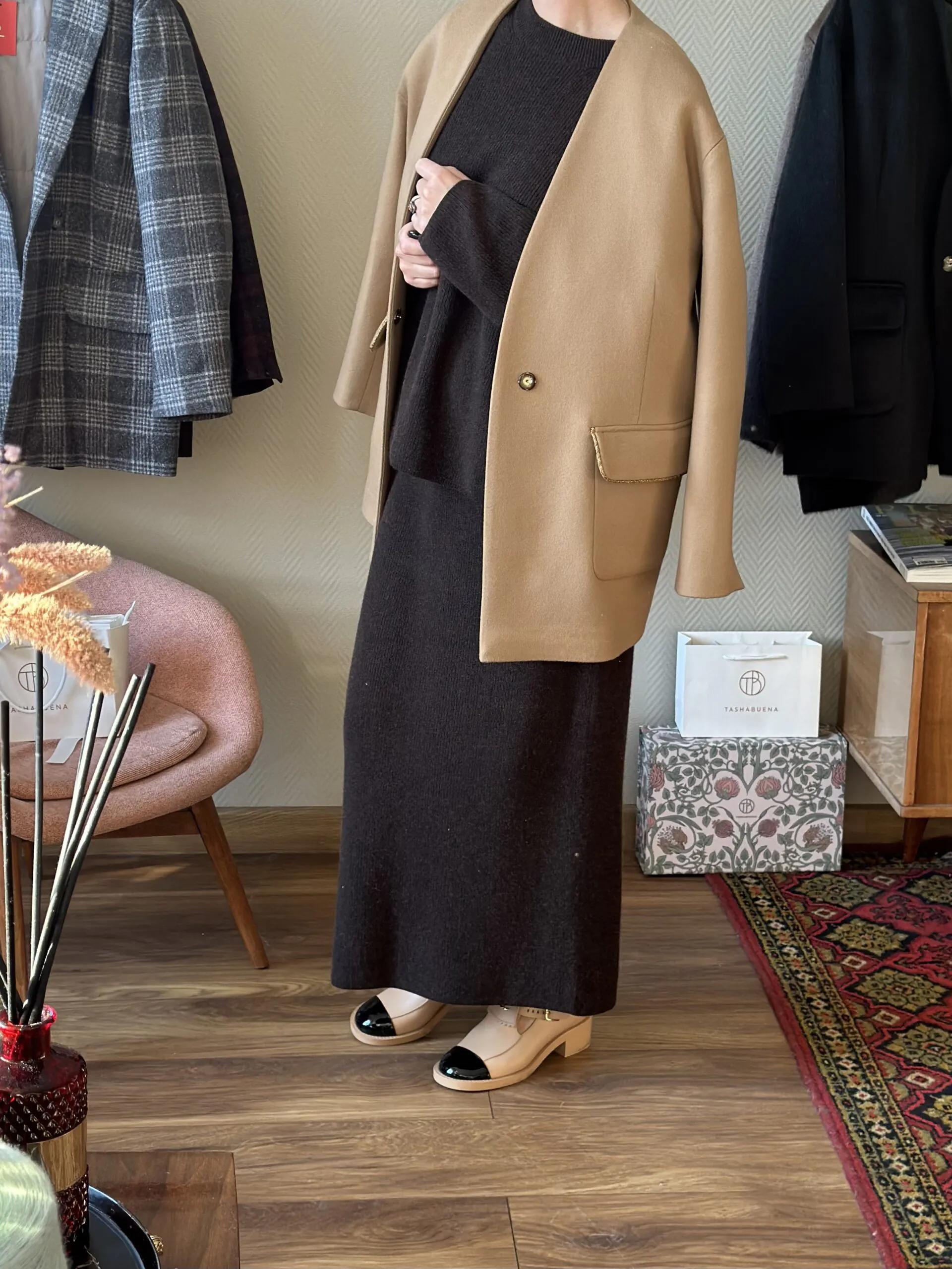 Костюм из 100% кашемира LoroPiana Грета Трюфель Костюм из 100% кашемира LoroPiana Грета Трюфель