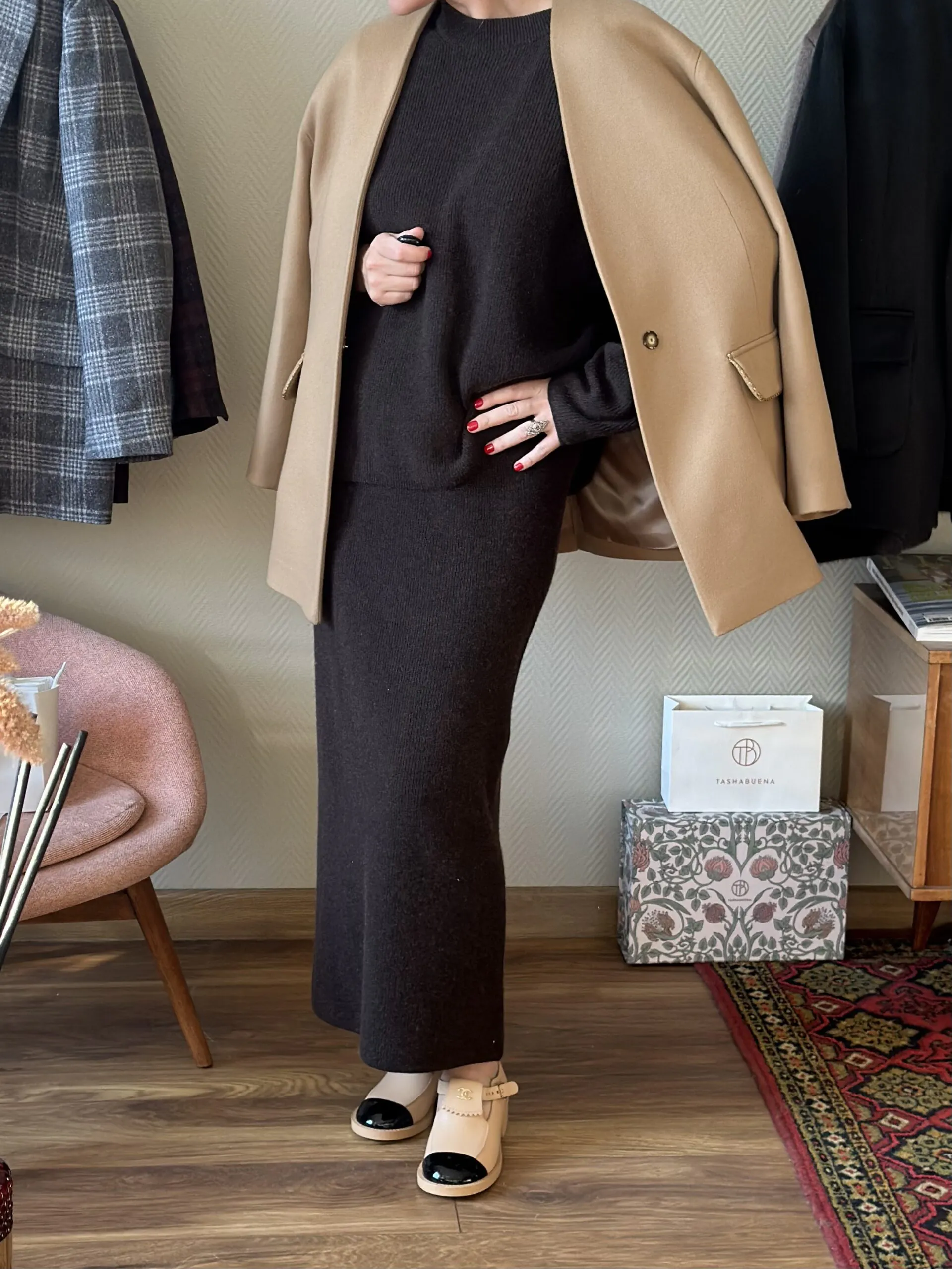 Костюм из 100% кашемира LoroPiana Грета Трюфель Костюм из 100% кашемира LoroPiana Грета Трюфель