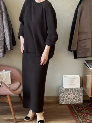 Костюм из 100% кашемира LoroPiana Грета Трюфель Костюм из 100% кашемира LoroPiana Грета Трюфель