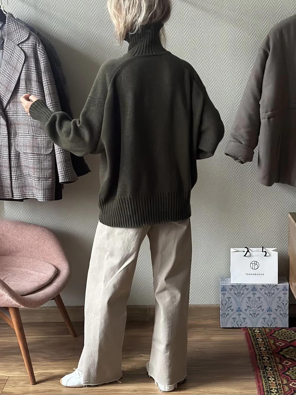 Свитер Оверсайз из 100% Baby кашемира LoroPiana Венеция меланж