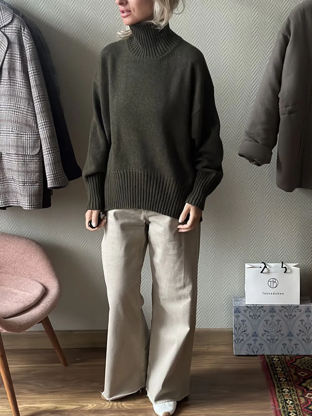 Свитер Оверсайз из 100% Baby кашемира LoroPiana Венеция меланж