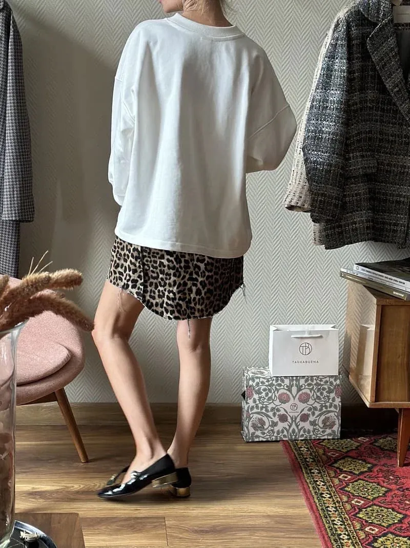 Свитшот из плотного хлопка Cosy White