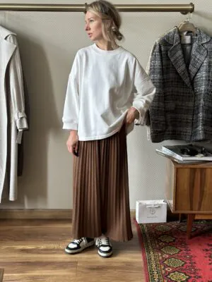 Свитшот из плотного хлопка Cosy White Свитшот из плотного хлопка Cosy White