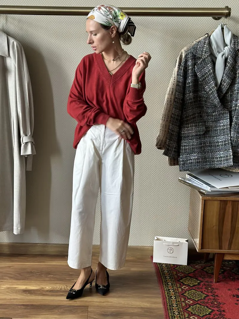 Джемпер Тэдди из 100% кашемира LoroPiana Томат