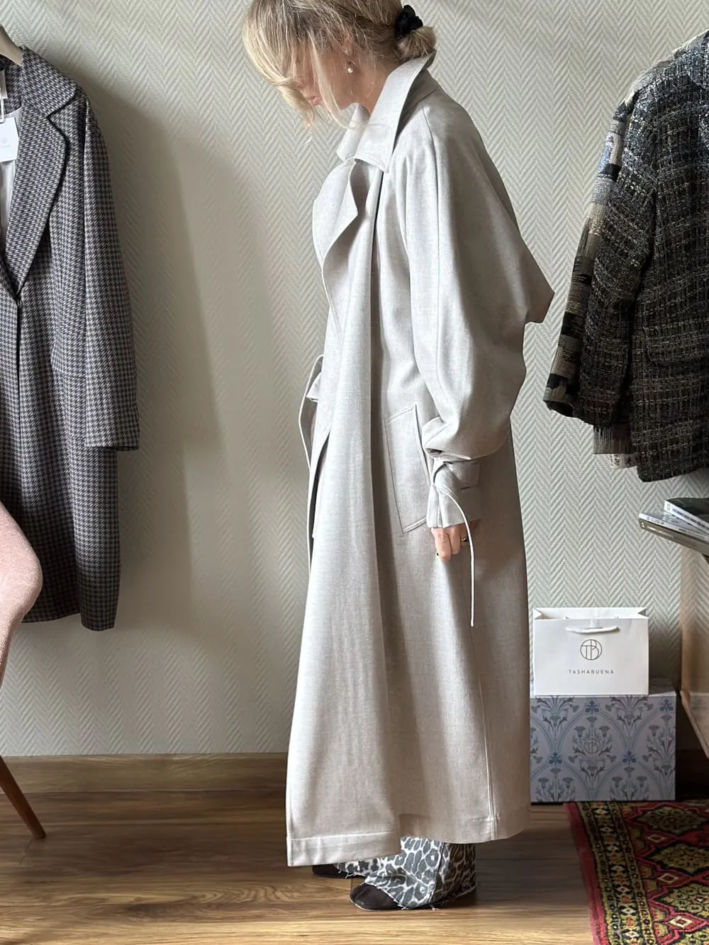 Плащ из шерсти Loro Piana Н.Ф.