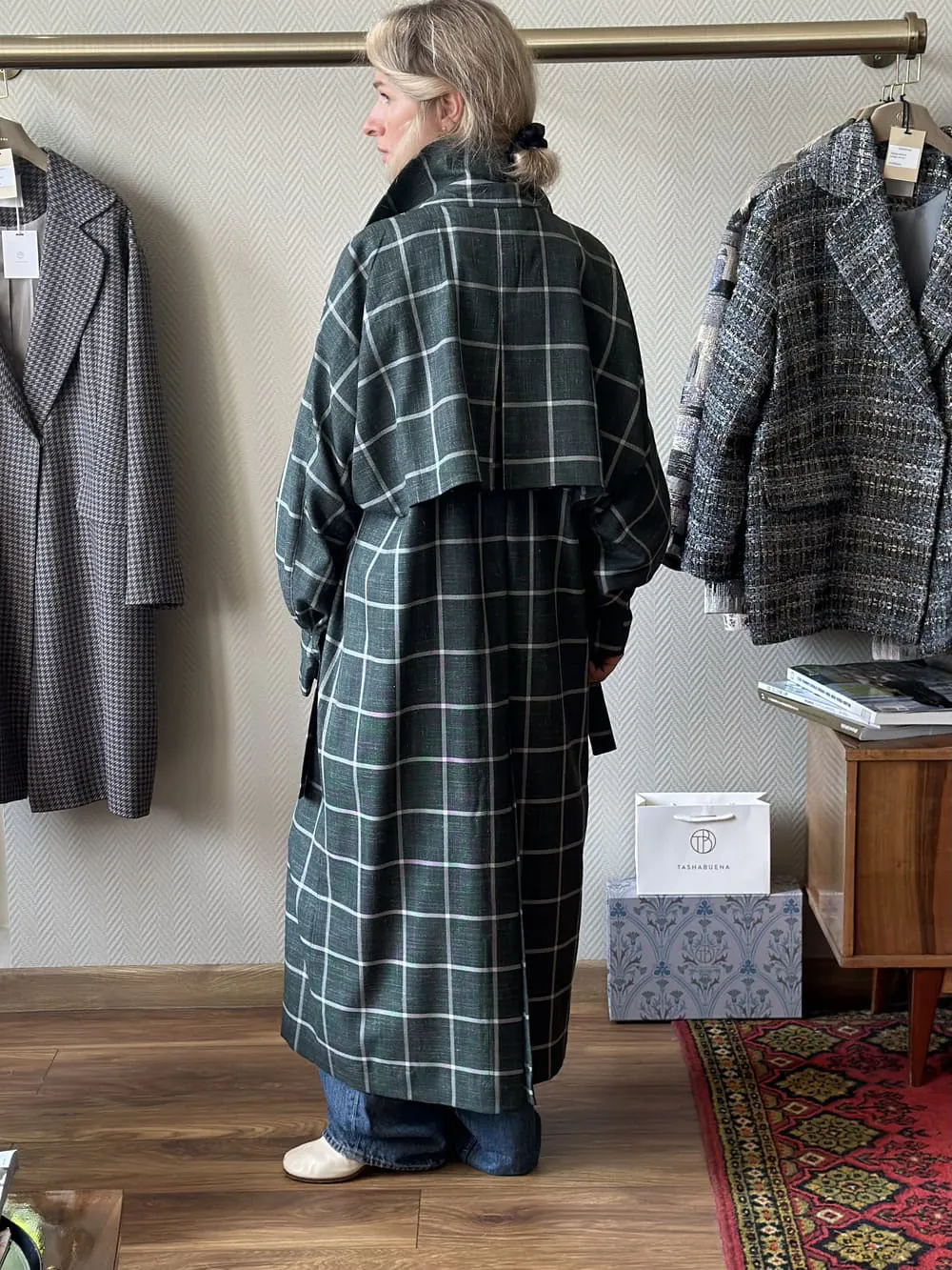 Плащ из шерсти, шелка и льна Loro Piana Лара