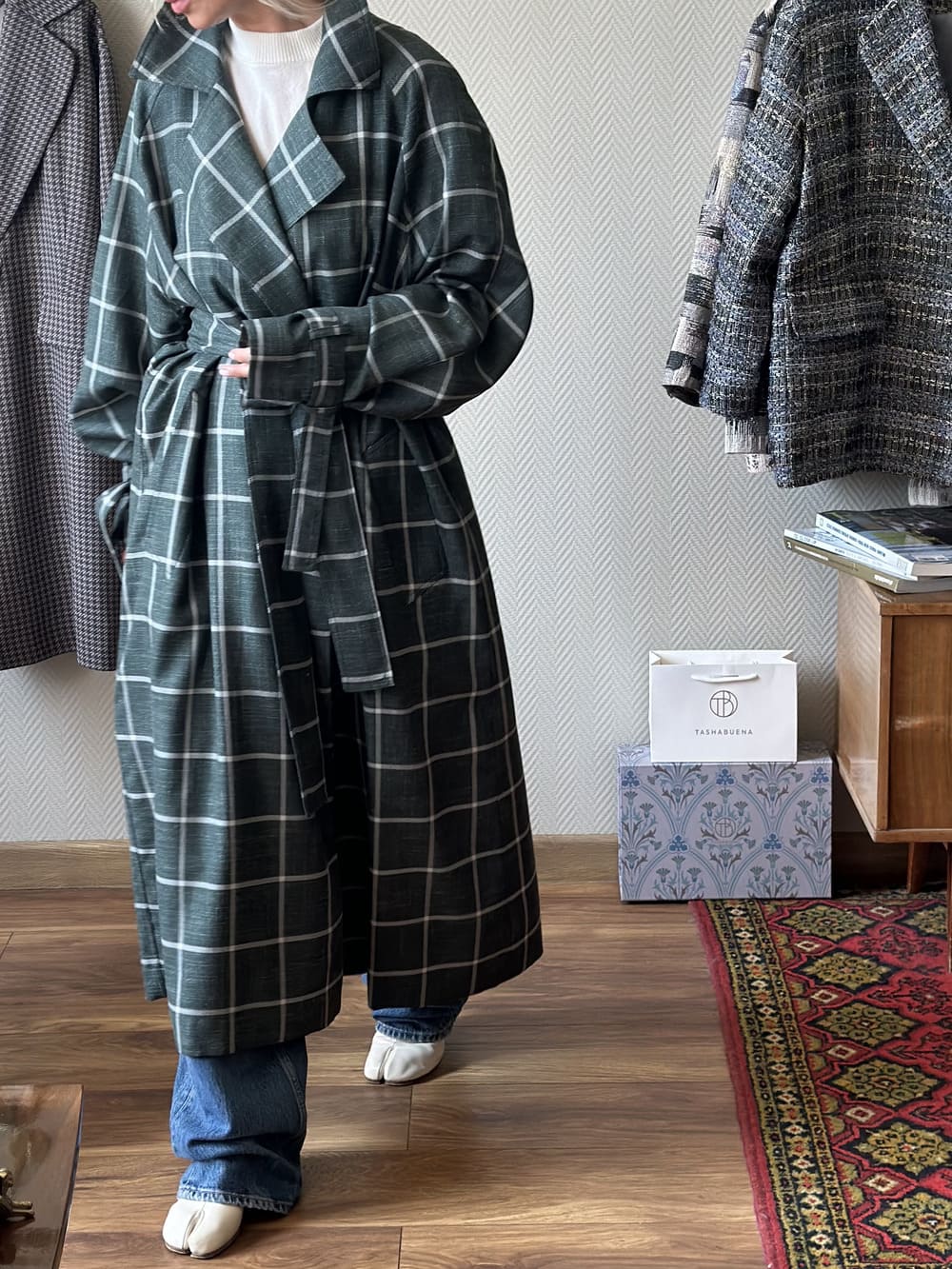 Плащ из шерсти, шелка и льна Loro Piana Лара