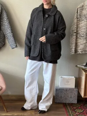 Куртка из шерсти Zegna Серая