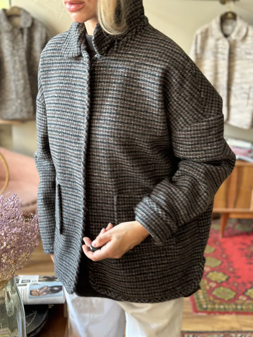 Куртка из шерсти Zegna Серая