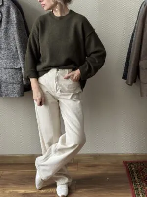 Свитер БоБо из 100% Baby кашемира LoroPiana Венеция меланж