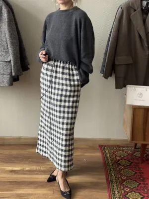 Юбка из хлопка и льна LoroPiana Диана