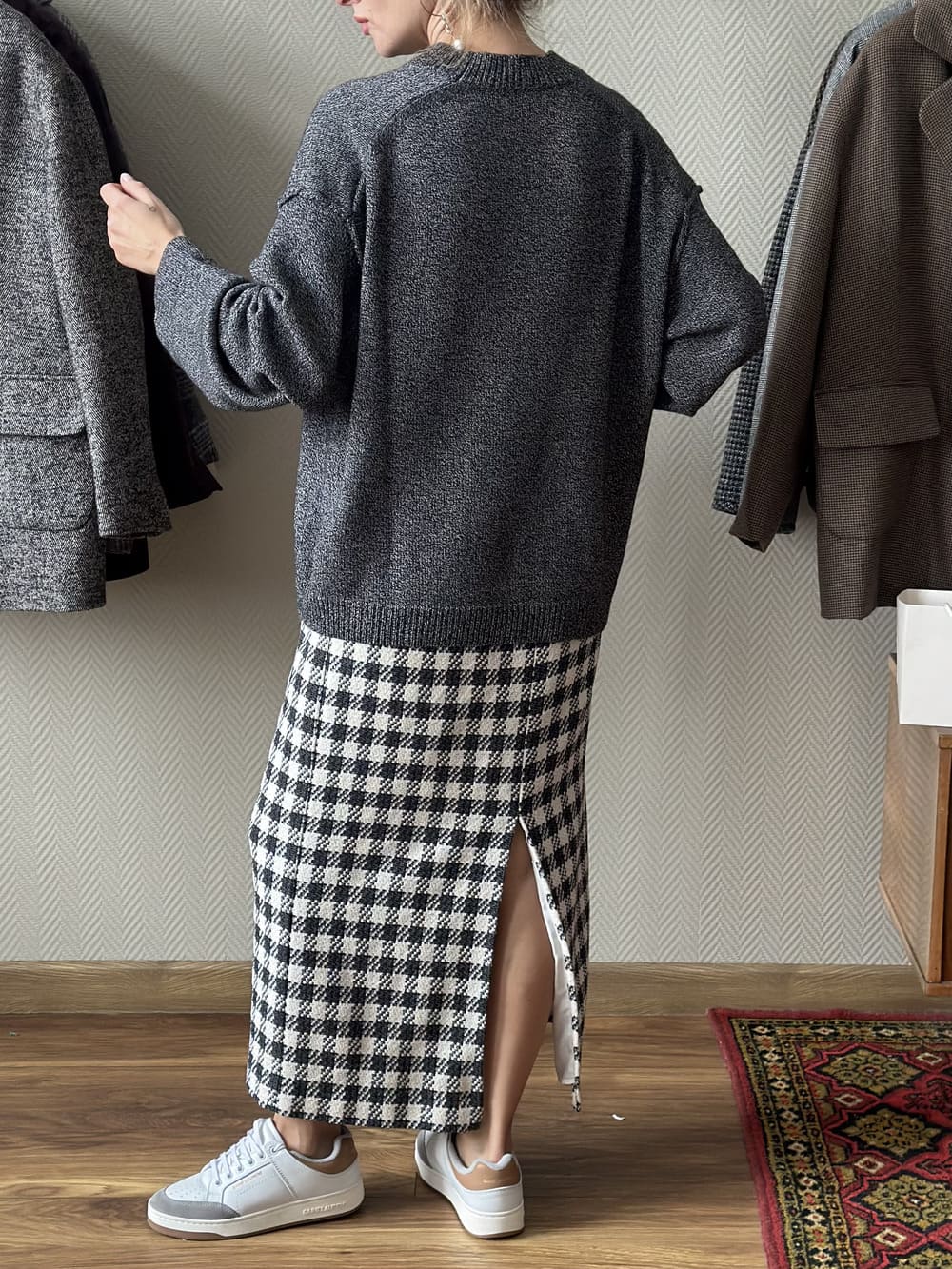 Свитер БоБо из 100% Baby кашемира LoroPiana Венеция меланж