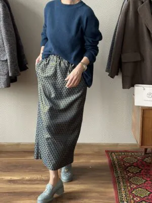 Свитер БоБо из 100% Baby кашемира LoroPiana Венеция меланж Свитер БоБо из 100% Baby кашемира LoroPiana Венеция меланж