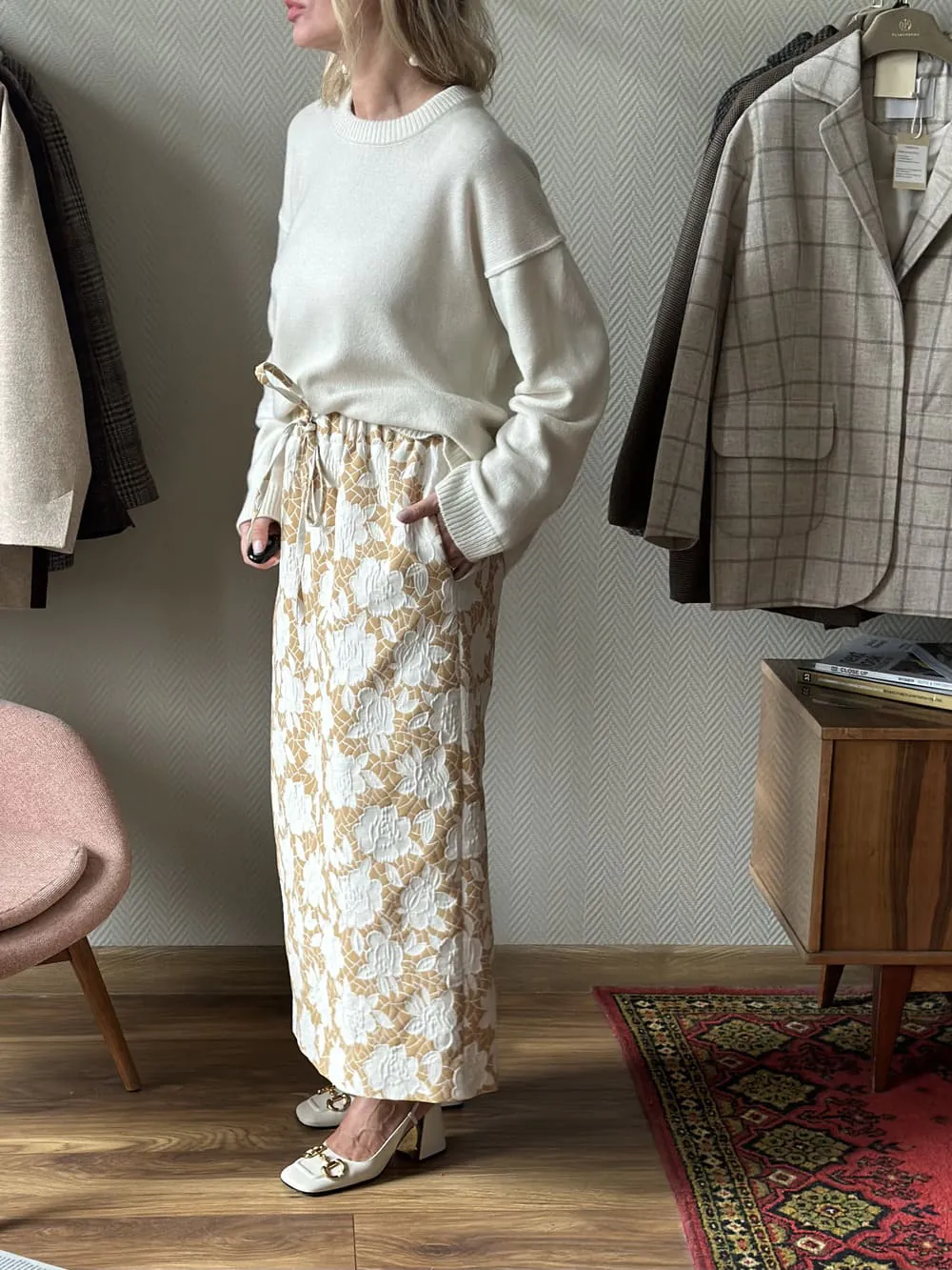 Юбка Cosy Chic из французского жаккарда Анемон
