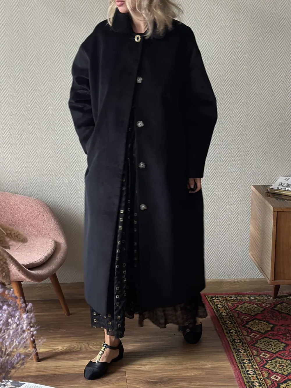 Пальто из вельвета Ральф Лорен Кэтрин