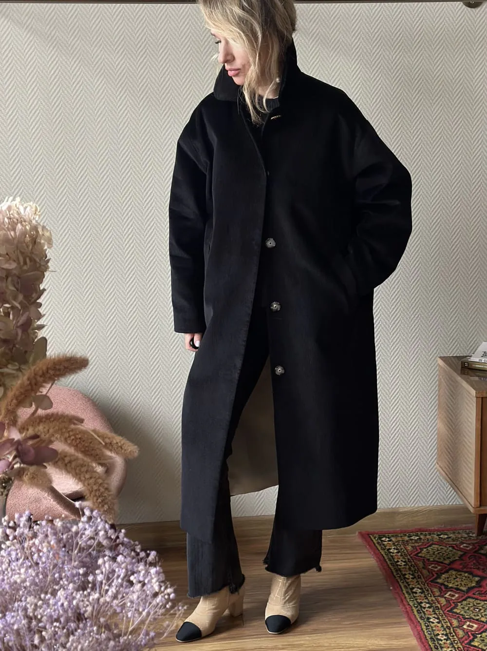 Пальто из вельвета Ральф Лорен Кэтрин