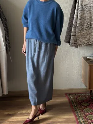 Юбка Cosy Chic из шерсти, шелка и льна Loro Piana АктэЯ