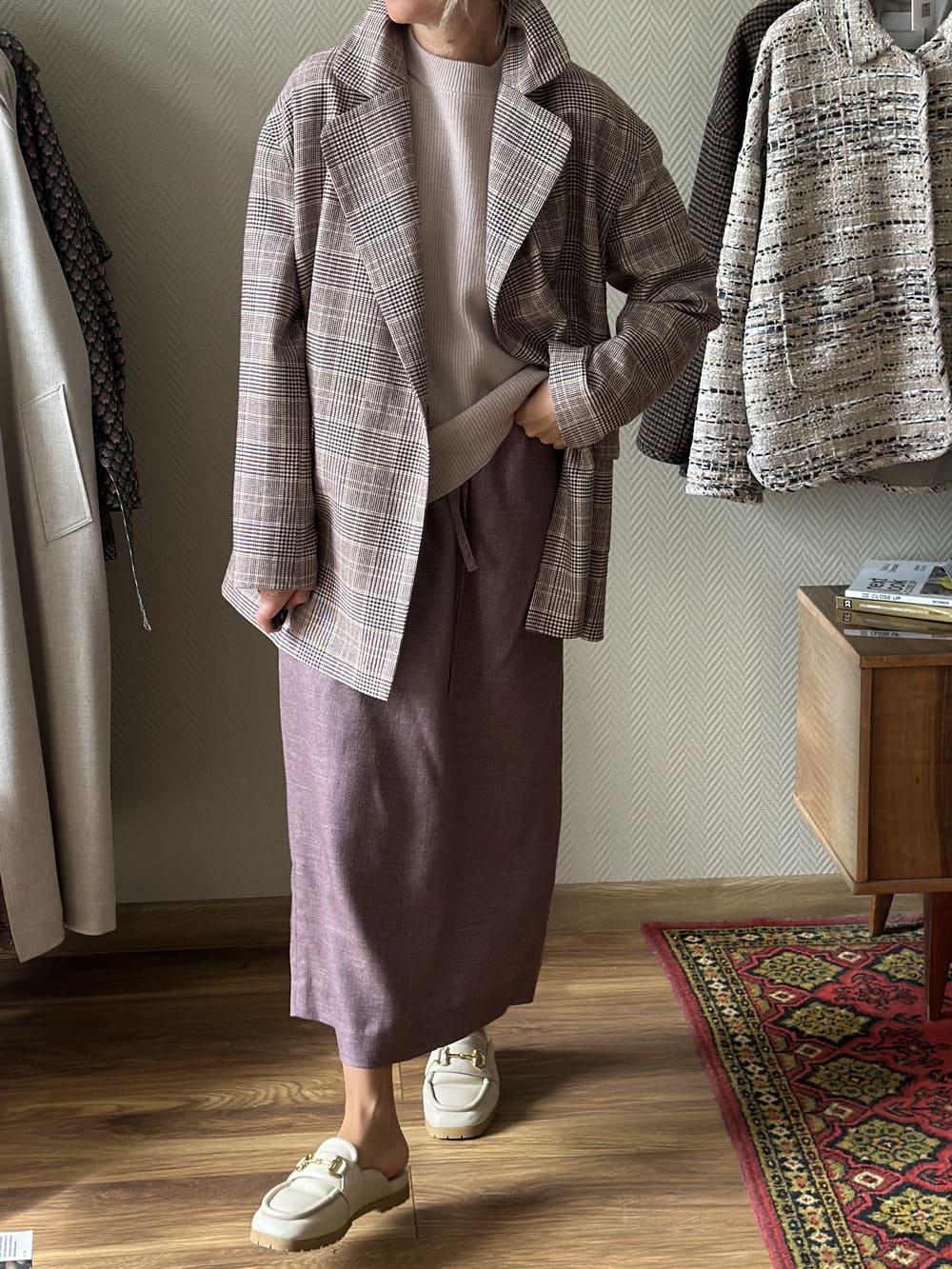 Юбка из шерсти, шелка и льна Loro Piana Хлорис