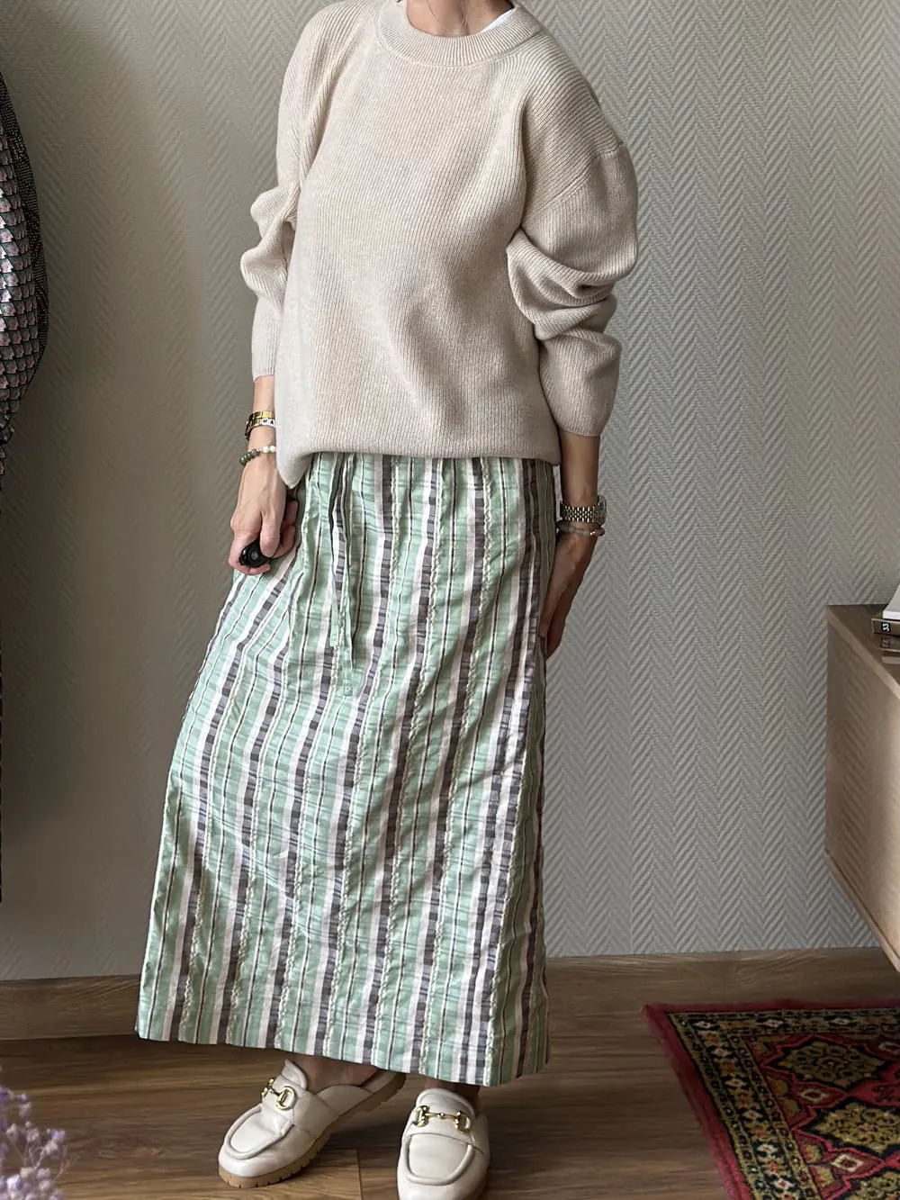 Джемпер Педро из 100%  baby кашемира LoroPiana Песочный