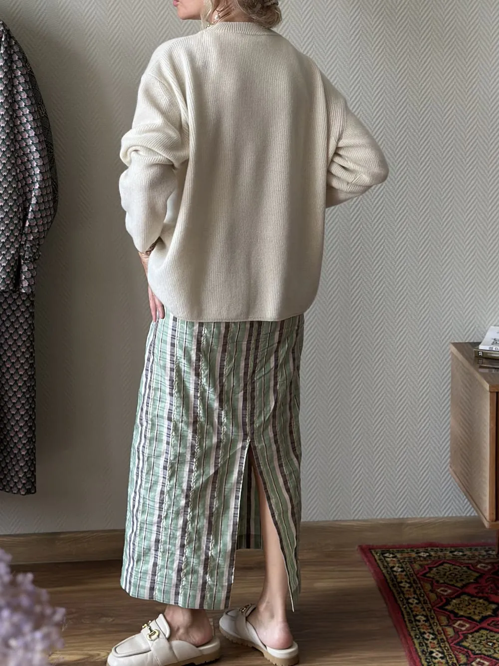 Джемпер Педро из 100% кашемира LoroPiana Молочный