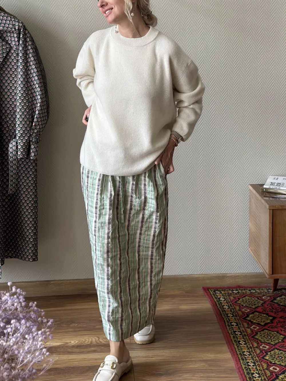 Джемпер Педро из 100% кашемира LoroPiana Молочный