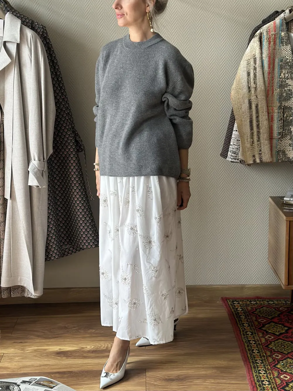 Джемпер Педро из 100% кашемира LoroPiana Классический Серый