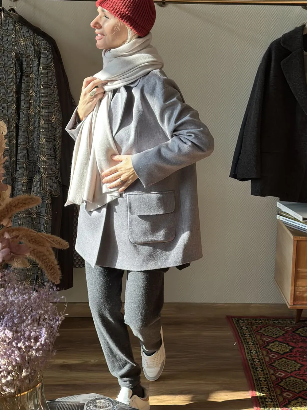 Палантин из 100% кашемира LoroPiana Touchy Perla
