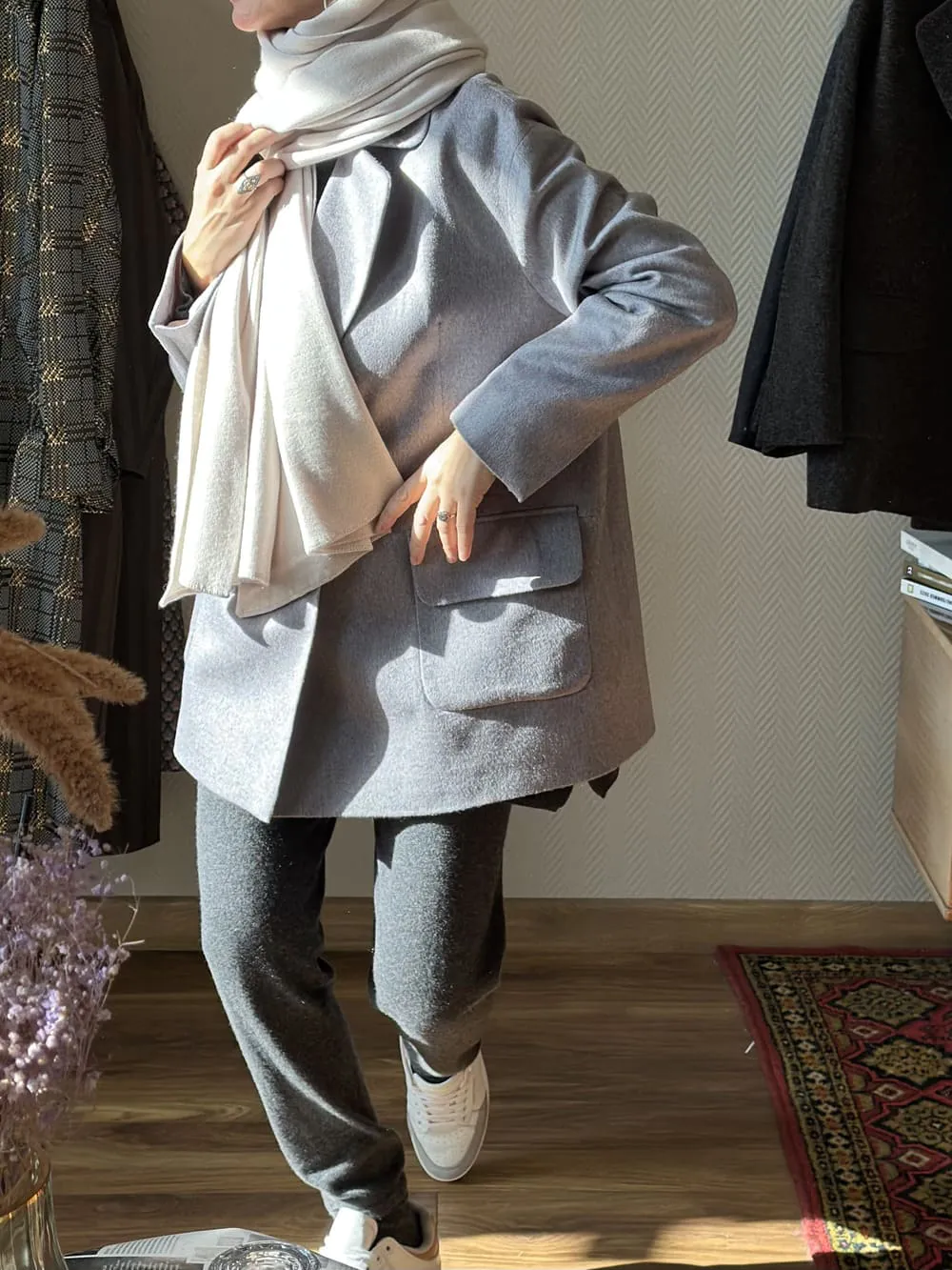 Палантин из 100% кашемира LoroPiana Touchy Perla
