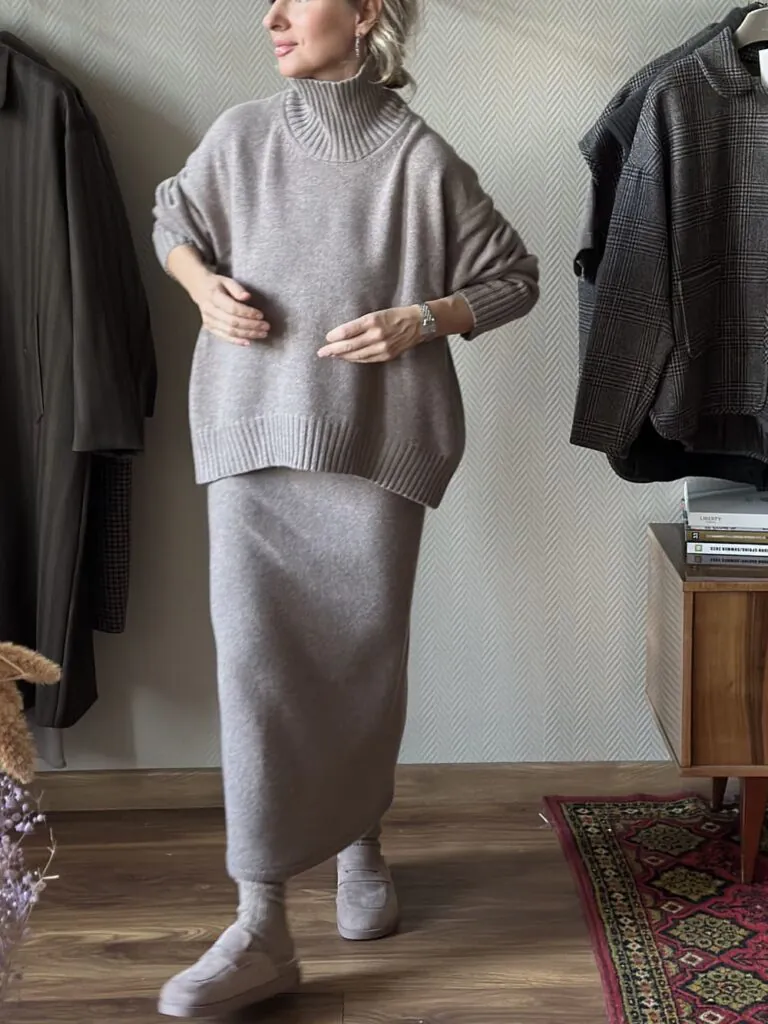 Костюм из 100% кашемира премиум Джута / Лён
