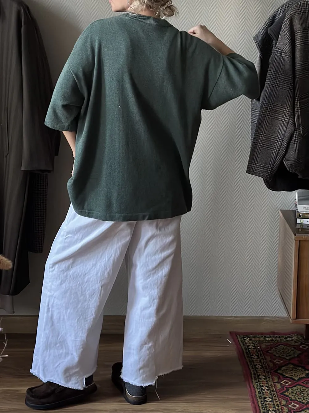 Джемпер Серджио Стандарт из 100% кашемира LoroPiana Зеленый Мягкий Меланж