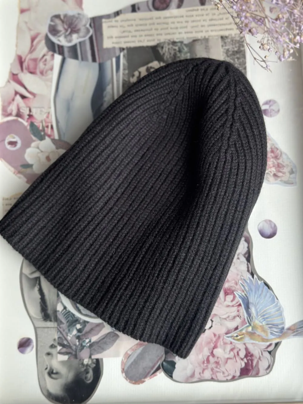 Шапка из 100% Baby кашемира LoroPiana Darkness