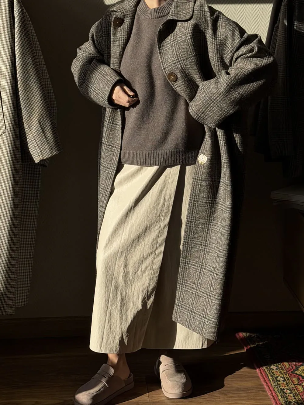 Пальто из шерсти, шелка и льна LoroPiana "Я нужно всем и каждому"