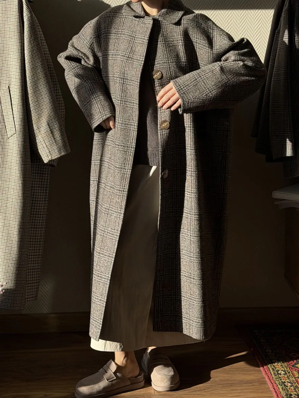 Пальто из шерсти, шелка и льна LoroPiana "Я нужно всем и каждому"