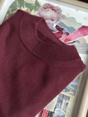 Джемпер Серджио Стандарт из 100% Baby кашемира LoroPiana Вишня