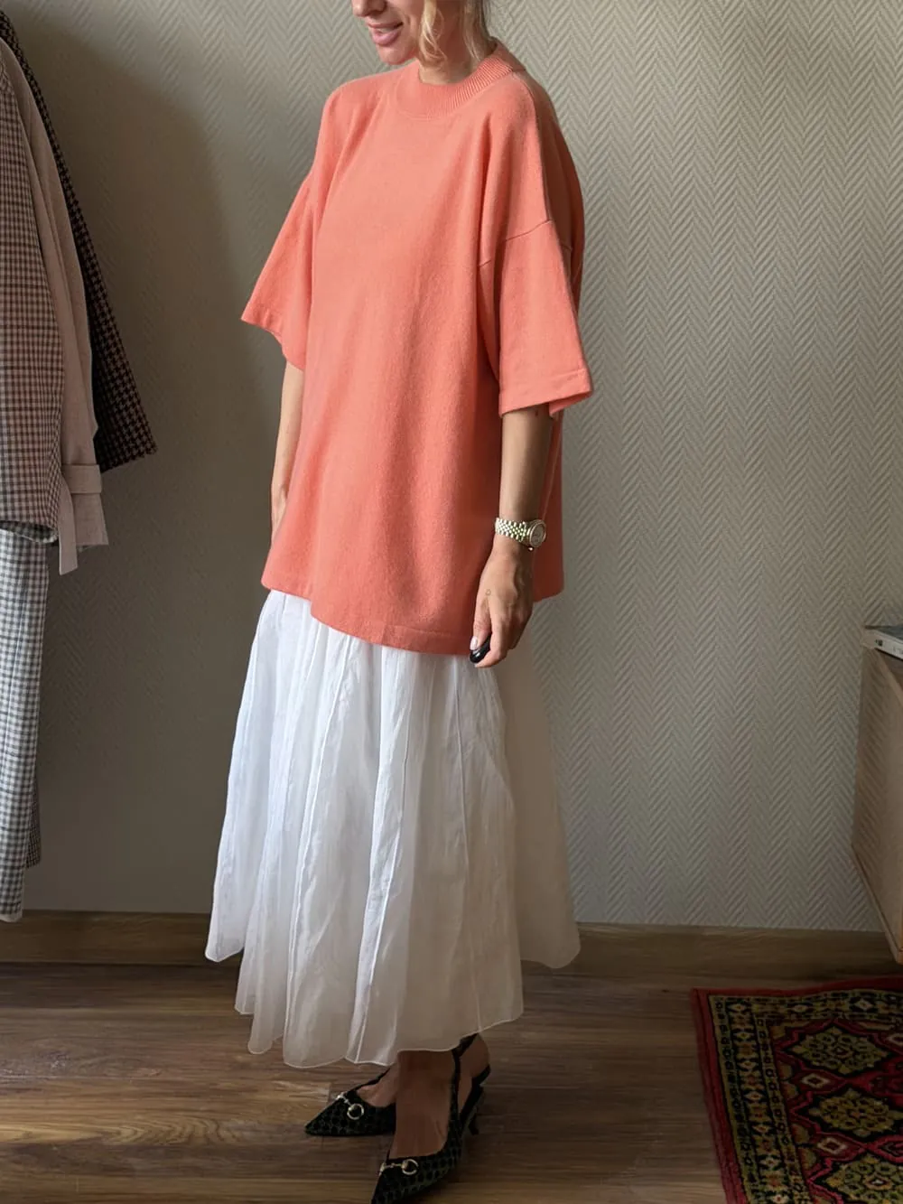 Брюки из шерстяной фланели LoroPiana Тауп