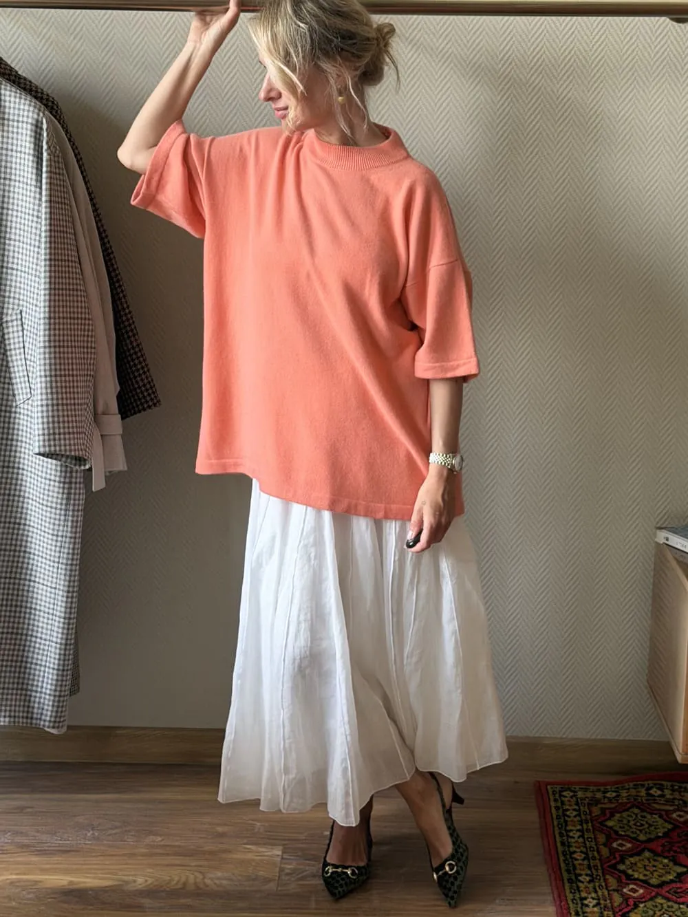 Брюки из шерстяной фланели LoroPiana Тауп