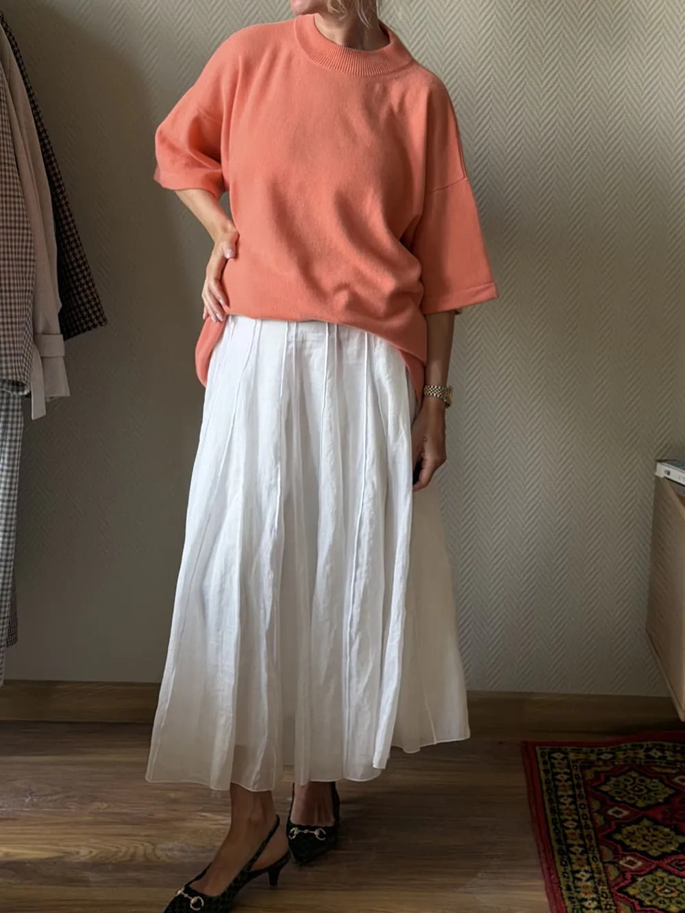 Брюки из шерстяной фланели LoroPiana Тауп