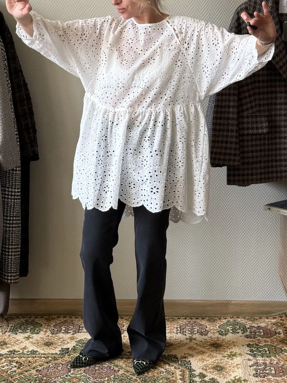 Платье туника из шитья